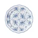 Steelite 62543FP811 - 10.25" Round Porcelain Plate, Adelina Liliana Blue Scalloped Edge - 1 Dozen 1 image