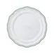 Steelite 62580FP812 - 9" Round Scalloped Edge Porcelain Plate in Double Line Green Folio, 1 Dozen 1 image