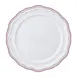 Steelite 62581FP811 - Plate, 10.25" Round Porcelain, Double Line Maroon Scalloped Edge - 1 Dozen 1 image