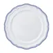 Steelite 62584FP811 Rim Plate, 10.25" Triple Line Blue Adelina Round Porcelain Scalloped - 1 Dozen 1 image