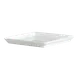 Steelite 6300P110 Square Porcelain Tray Aura, 5.5" x 5.5" x 0.75", Oven Safe to 465°F - 24/Case 1 image