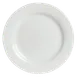Steelite 6306P703 Buffet Plate, 9.5" Round Porcelain Rim, Oven Safe 465°F, Concerto Style - 24/Case 1 image