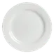 Steelite 6306P704 - 8.25" Round Porcelain Salad Plate, Wide Rim, Oven Safe to 465°F - 24/Case 1 image