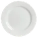 Steelite 6306P705 - Concerto China Plate, 6.25" Porcelain, Wide Rim, Oven Safe to 465°F - 24/Case 1 image