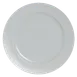 Steelite 6314P1010 12" Round Porcelain Plate, Wide Rim, Oven Safe to 465°F, Sonata Style - 6/Case 1 image
