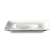 Steelite 6315P1206 Landscape Square Porcelain Plate, 5.5" x 5.5", Rim, Oven Safe 465°F - 1 Dozen 2 image