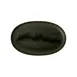 Steelite 6418MY034 - Oval Porcelain Plate 11.5"W x 7.25"D x 1"H, Wabi Sabi Kelp Rene Ozorio - 6/Pack 1 image