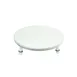 Steelite 6525T211 - Round White Wood Display Stand, 14" x 8" Height, Tier, Hand Wash Only - 1/Case 1 image
