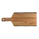 Steelite 6525TW305 - Rectangular Wooden Serving Board 16.0" x 6.5" With Handle, Wood Finish - 6/Case 1 image