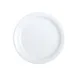 Steelite 6900E5084 - 8" Round White Porcelain Cafe Plate, Classic Cafe Varick Finish, 1 Dozen 1 image