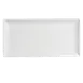 Steelite 6900E558 Rectangular Porcelain Varick Pub Plate 9-1/2" x 5" - 1 Dozen 1 image