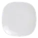 Steelite 6940E6046 - Square 4.5" Porcelain Plate, Microwave & Dishwasher Safe, Folio - 1 Dozen 1 image