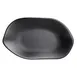 Steelite 7000DD022 - 7" Oval Melamine Platter, Black, Dishwasher Safe, BPA‑Free - 1 Dozen 1 image