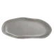 Steelite 7006DD015 Slider Tray, 15" x 6.375", Free-Form Gray Melamine Plastic - 1 Dozen 1 image