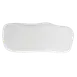 Steelite 7008DD009 Sandwich Platter, 24.0" x 12.0" x 0.5" Rectangle, White Melamine - 6/Case 1 image