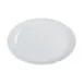 Steelite 7075MM319 Oval Winged Platter, 10.875" x 7.5" x 1.375" White Melamine, Oval Shape - 1 Dozen 1 image