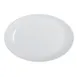 Steelite 7075MM320 Oval Winged Coupe Platter, 13.375" x 9.25" x 1.5", White Melamine, 1 Dozen 1 image
