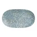 Steelite 7124TM076 Oval Melamine Platter, 14" x 8" Azure Creations Design - 1 Dozen 1 image