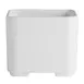 Steelite 7185TM603 Bento Sushi Box – 10 Oz Square Insert, 3.25"x3.5"x2.75", Plastic, Divider - 4/Case 1 image