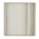 Steelite 7193TM101 - Square Plastic Bento Box, White, 10.5" x 10.0" x 2.75", Box Only - 6/Case 1 image