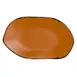 Steelite 7217DD020 - 12" Oval Plastic Serving Platter, Melamine, Orange Finish, 1 Dozen 1 image