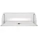 Steelite 7345MW150 Bakery Split Cover, 4.0 Oz, 21.6" x 13.8" x 7" Acrylic, Fusion Buffet, Creations 1 image