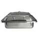 Steelite 7351MW104 Rectangular Hydraulic Chafing Dish, 6 Qt, 17" x 15.5" x 7.25", Stainless Steel with Hinged Cover 1 image