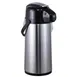 Steelite 7401MM140 Beverage Server - 2.5 L Vacuum Airpot With Lever, Glass Liner - 6/Case 1 image