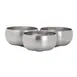 Steelite 7600CV034 - Round Stainless Steel Bowl, 7" Diameter x 1.875" Height, 6 oz 0.75 Qt - 1 Dozen 1 image