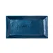 Steelite 7770ER207 - Navy Resin Rectangular Platter, 17.5" x 9.5" x 1.5", Plastic Serving Tray 1 image