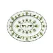 Steelite 82112AND0322 Oval Bone China Tray, 14.5" x 11.0" x 1.25", 13" Long Side - 6/Case 1 image