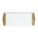 Steelite 82120AND0136 - Rectangular Bone China Tray 13.375" x 6" x 0.75" Fizz Black Grey - 1 Dozen 1 image