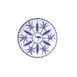 Steelite 82124AND0421V1 - Bone China Plate Coupe, 6.5" x 0.75", Sultans Garden Blue, Rim - 1 Dozen 1 image
