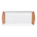 Steelite 82125AND0136 - Rectangular Bone China Tray, 13.375" x 6" x 0.75", Quanta - 1 Dozen 1 image