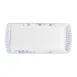 Steelite 82131AND0136 - Rect Bone China Tray, Hive Blue, 13.375" x 6" x 0.75", L/S Design - 1 Dozen 1 image