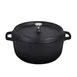 Steelite AP280011 Casserole Dish, 7 Qt 224 oz, 14" x 11.5" x 7.25", Black, SS Knob & Lid - 2/Case 1 image