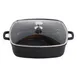 Steelite AP282811 Casserole Dish 5.25 Qt 14.125" x 11.625" x 5.5" Matte Black Matl. SS Lid - 4/Case 1 image