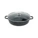 Steelite AP320011 Casserole Dish with SS Knob Lid, 13" x 6" (5-6 Qt) Black Finish - 4/Case 1 image