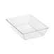 Steelite DFBKL12904TG Basket Liner, 12" x 9" x 1-3/4" Clear PETG Plastic - 1 Dozen 1 image