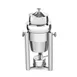 Steelite DW02SWHSS Petite Marmite Soup Chafer, 2 Qt Hinged Cover, 18/10 Stainless Steel Construction 1 image