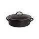 Steelite DW04CWG8BK 4-Qt Chafing Dish 14.25"W x 12"D x 6.75"H Black 18/10 Steel Cover Induction‑Ready 1 image