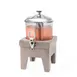 Steelite DW04JLWDGW Beverage Dispenser, 4‑Quart Grey Juicer, Poly Bowl & Wood Base, Fusion 1 image