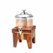Steelite DW04JLWDT - 4.0 Qt Brown Uninsulated Dispenser, Wood Base/Poly Bowl, 0‑1 Gal Capacity 1 image