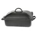 Steelite DW04QCWG8BK 4-Qt Rect Chafing Dish, 15.5"W x 11"D x 8"H, Black 18/10 Stainless, Induction 1 image