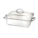 Steelite DW04QCWG8SS 4‑Qt Rect Chafing Dish, 15.5"W x 11"D x 8"H, Lift‑Off Stainless Induction‑Ready 1 image