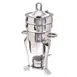 Steelite DW04SDHSS Marmite Chafer, 4 Qt, 10"W x 8.75"D x 19"H, 18/10 Stainless Steel, Hinged Cover 1 image