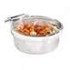Steelite DW04WGH7SS Round Induction Chafer, 4 Qt Glass Lid, 16"W x 13"D x 6"H, 18/10 Steel, Cover 1 image