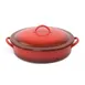 Steelite DW06CWG8RD2 Round Chafing Dish, 2‑Gal, 17.25"W x 15"D x 6"H, Red 18/10 Steel Induction‑Ready 1 image