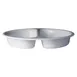 Steelite DW06RFP2WT - Round Food Pan, 5-8 Quart (1-1/4-2 Gallon) 18/10 Steel, White Powder-Coat 1 image