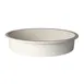 Steelite DW06RFP4WT Food Pan – 5‑8 Quart Round Chafing Dish, Stainless Steel, White Finish 1 image